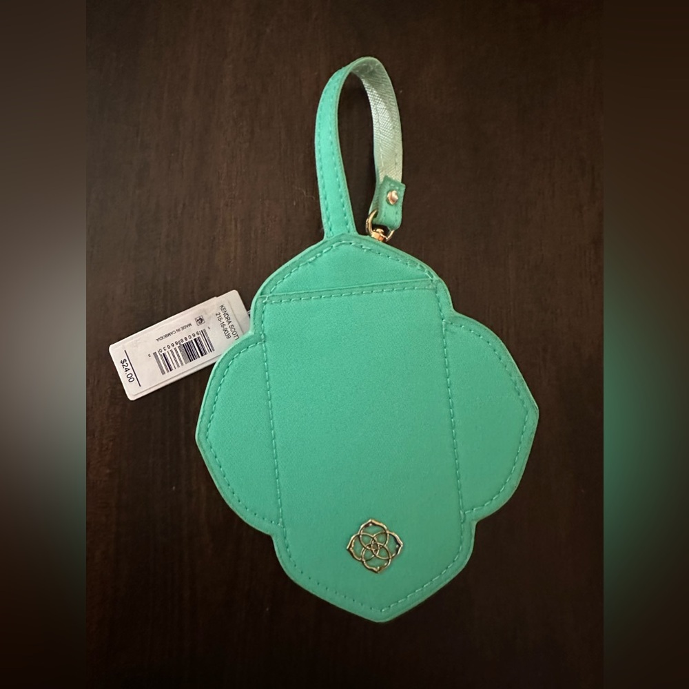 Kendra Scott luggage tag green name tag